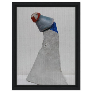 Kurt Schwitters  THE CLOWN 1947 Framed Canvas