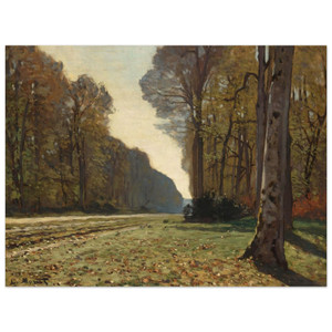 claude monet  The Pave de Chailly Wood Print