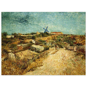 Vincent van Gogh  Vegetable Gardens in Montmartre Wood Print
