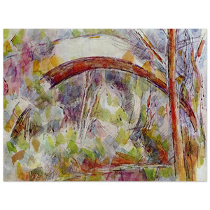 Paul Cezanne  River at the bridge of the three sources Aluminum Print