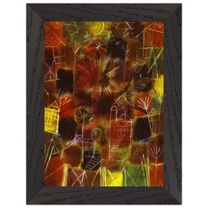 Paul Klee  COSMIC COMPOSITION 1919 Premium Wooden Framed Art Print / Poster