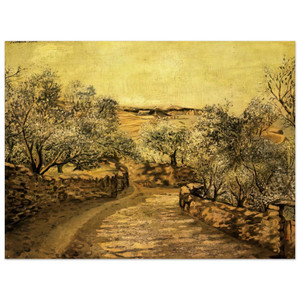 Salvador Dali  THE LANE TO PORT LLIGAT WITH VIEW OF CAP CREUS Wood Print