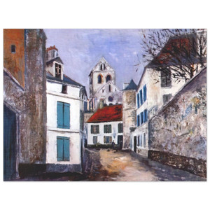Maurice Utrillo  VILLAGE STREET N1 Aluminum Print