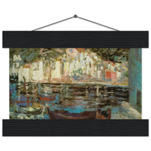 Salvador Dali VIEW OF CADAQUES FROM PLAYA POAL Matte Paper Poster with Hanger