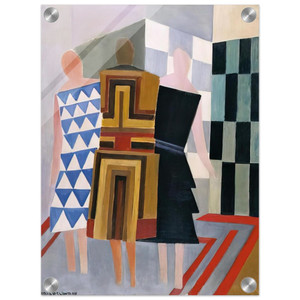 Sonia Delaunay SIMULTANEOUS DRESSES THREE WOMEN 1925 Acrylic Print