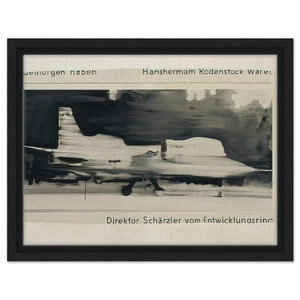 Gerhard Richter  SCHARZLER 1964 Framed Canvas