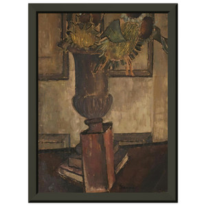 Morris Graves  Sunflower  1933 Premium Metal Framed Art Print / Poster