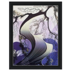 Eyvind Earle  Bonsai Framed Canvas