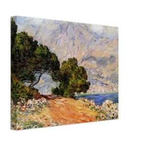 claude monet  Meton Seen from Cap Martin Canvas