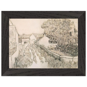 Vincent van Gogh  VILLAGE STREET N2 Premium Wooden Framed Art Print / Poster