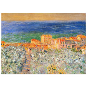 claude monet  Burgo Marina at Bordighera Fine Art Poster / Art Print