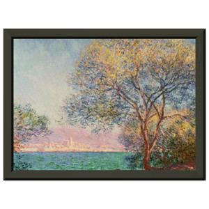 claude monet  Antibes in the Morning Premium Metal Framed Art Print / Poster