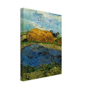 Vincent van Gogh  Haystack under a Rainy Sky Canvas