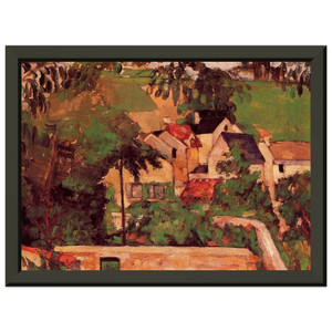 Paul Cezanne  Etude  Paysage a Auvers Premium Metal Framed Art Print / Poster