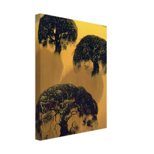 Eyvind Earle  Three Oaks Canvas