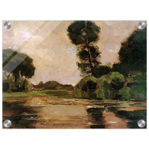 Piet Mondrian  Lonely tree at the Gein Sun Acrylic Print