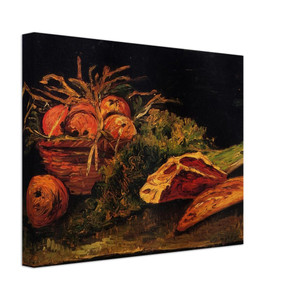 Vincent van Gogh  Still Life with Apples Meat and a Roll Canvas