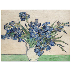 Vincent van Gogh  Vase with Irises Wood Print