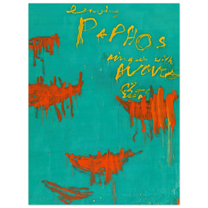 Cy Twombly  Leaving Paphos Ringed With Waves III Wood Print