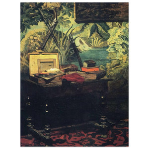 claude monet  A Corner of the Studio Wood Print