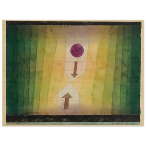 Paul Klee  BEFORE THE BLITZ 1923 Wood Print