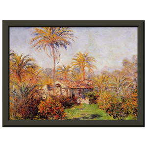 Claude Monet Small Country Farm Bordighera Metal Framed Art Print