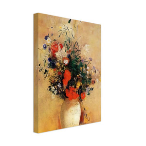 Odilon Redon  FLOWERS IN A BLUE VASE N1 Canvas