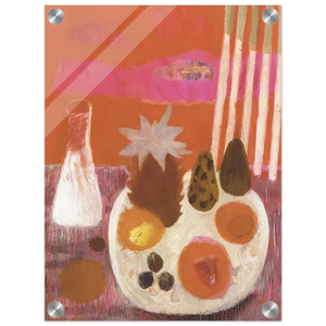 Mary Fedden  Still life Merindol  Naive Art Primitivism Acrylic Print