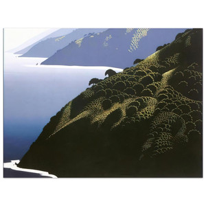 Eyvind Earle  Big Sur Calm Aluminum Print