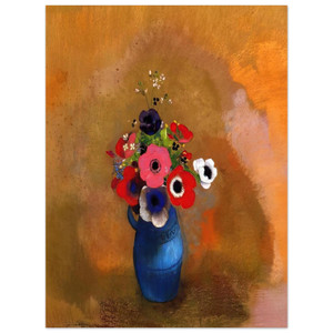 Odilon Redon  BOUQUET OF ANEMONES Aluminum Print