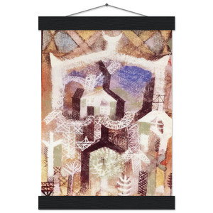 Paul Klee  SUMMER HOUSES 1919 Museum-Quality Matte Paper Poster with Hanger