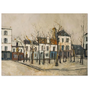 Maurice Utrillo  LA PLACE DU TERTRE 1910 Fine Art Poster / Art Print