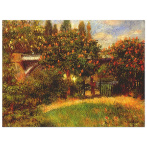 PierreAuguste Renoir  Railway Bridge at Chatou Wood Print