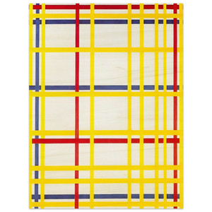 Piet Mondrian  New York City I Wood Print