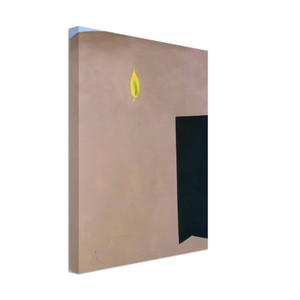 Georgia OKeeffe  Patio Door with Green Leaf Canvas