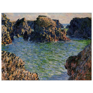 claude monet  Coming into PortGoulphar BelleIle Wood Print
