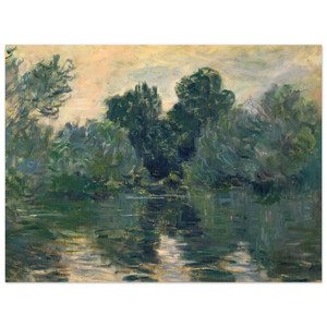 claude monet  The Arm of the Seine Aluminum Print