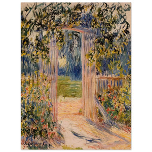 claude monet  The Garden Gate Wood Print