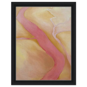 Georgia OKeeffe  It Was Yellow and Pink II Framed Canvas
