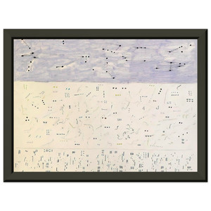 Gene Davis  Deep Six  1979 Premium Metal Framed Art Print / Poster