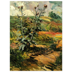 Vincent van Gogh  Two Thistles Aluminum Print