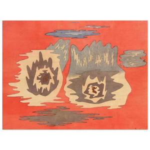 Paul Klee  THE PLACE OF THE TWINS 1929 Wood Print