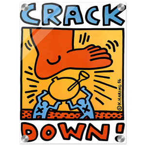 Keith Haring  CRACK DOWN 1986 N1 Acrylic Print