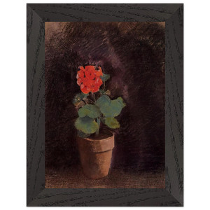 Odilon Redon  GERANIUM Premium Wooden Framed Art Print / Poster
