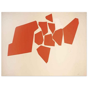 Robert Goodnough  Large Fragemented Shapes  1968 Aluminum Print