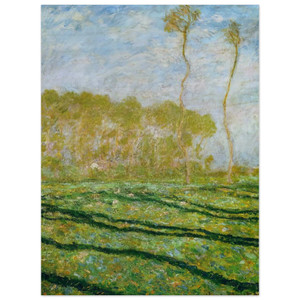 claude monet  Springtime Landscape at Giverny Wood Print