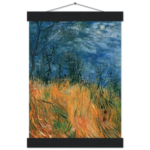 Vincent van Gogh Edge of a Wheatfield with Poppies Matte Poster with Hanger