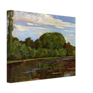 Piet Mondrian  Geinrust Farm with Isolated Tree Canvas