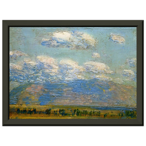 Childe Hassam  Mountain Home Idaho Premium Metal Framed Art Print / Poster