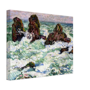 Theo van Rysselberghe  THE ROCKS 1908 Canvas